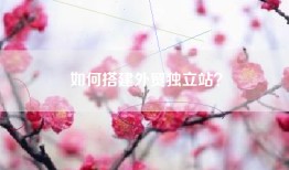 如何搭建外贸独立站？